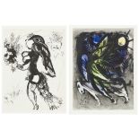 Marc Chagall, French/Russian 1887-1985, The Offering, 1960; The Angel, 1960;  (i) lithograph on...