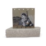 Banksy, British b. 1974- The Walled Off Hotel Souvenir Wall Large (Leila Khaled);  cast resin s...
