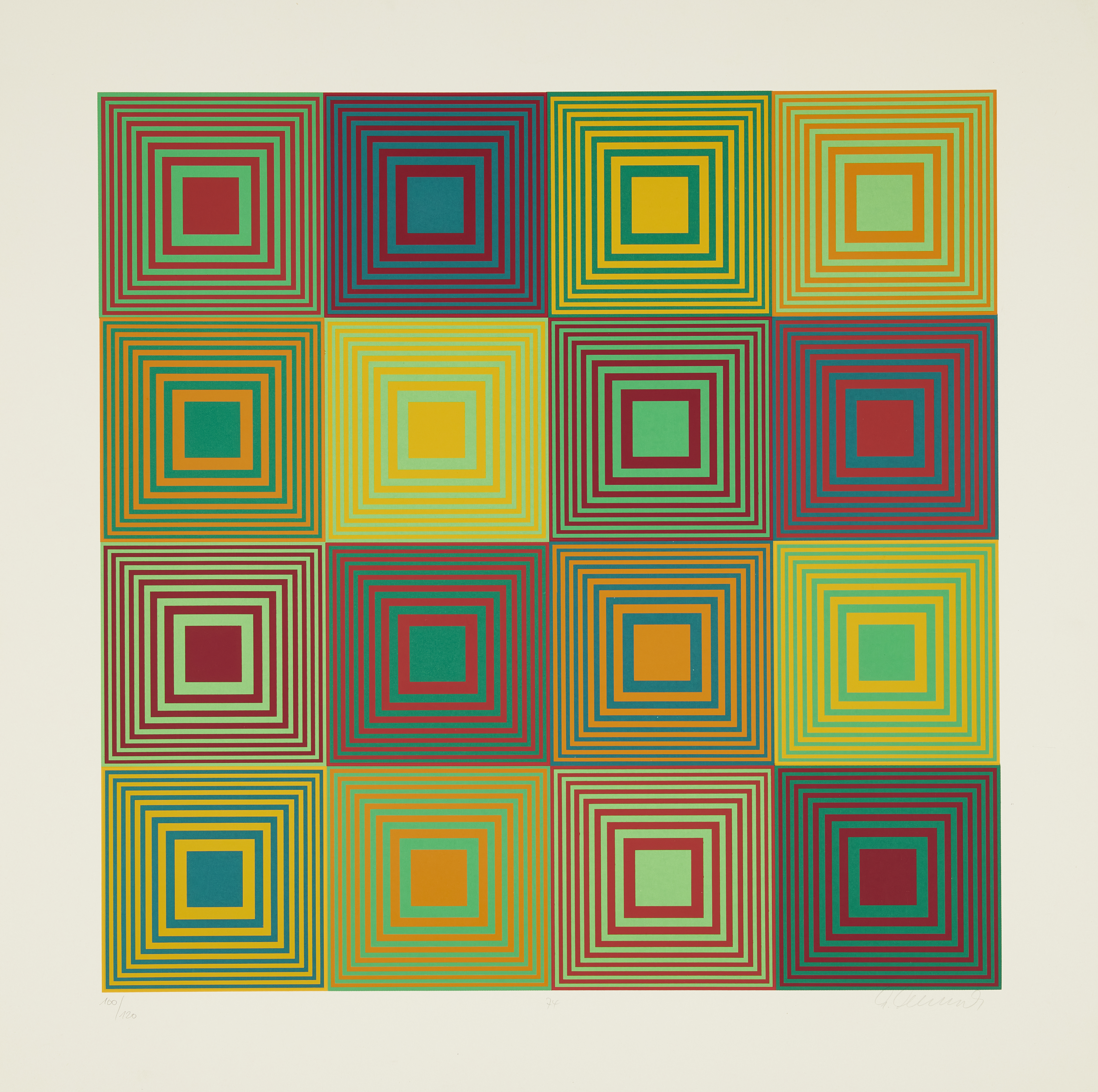 Michel Seuphor, Belgian 1901-1999, Geometric Shapes; each screenprint on wove, each signed in p... - Image 3 of 3