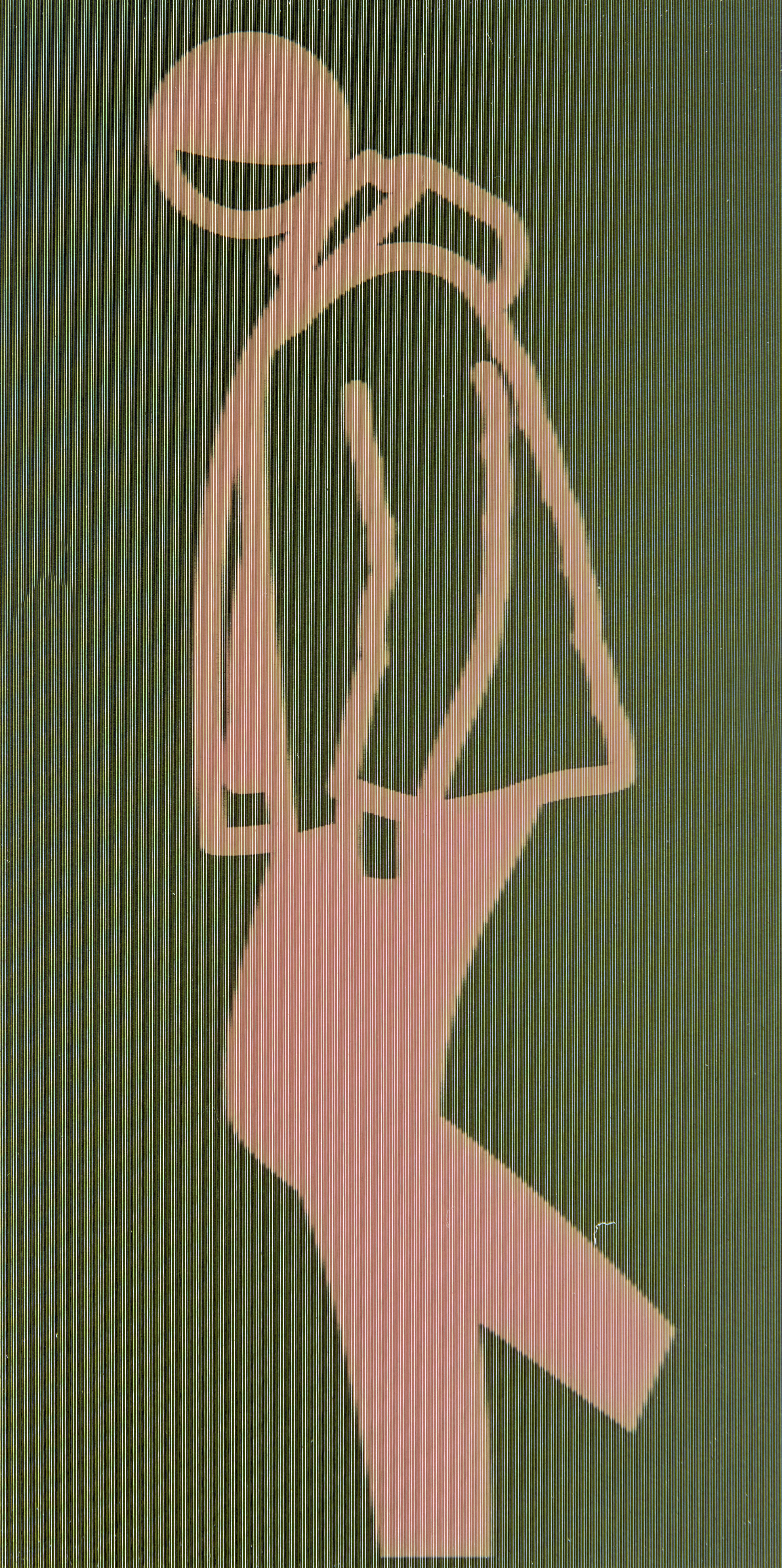 Julian Opie,  British b.1958-  Crossing, 2020; set of eight lenticular postcards, each image: 1... - Image 8 of 9