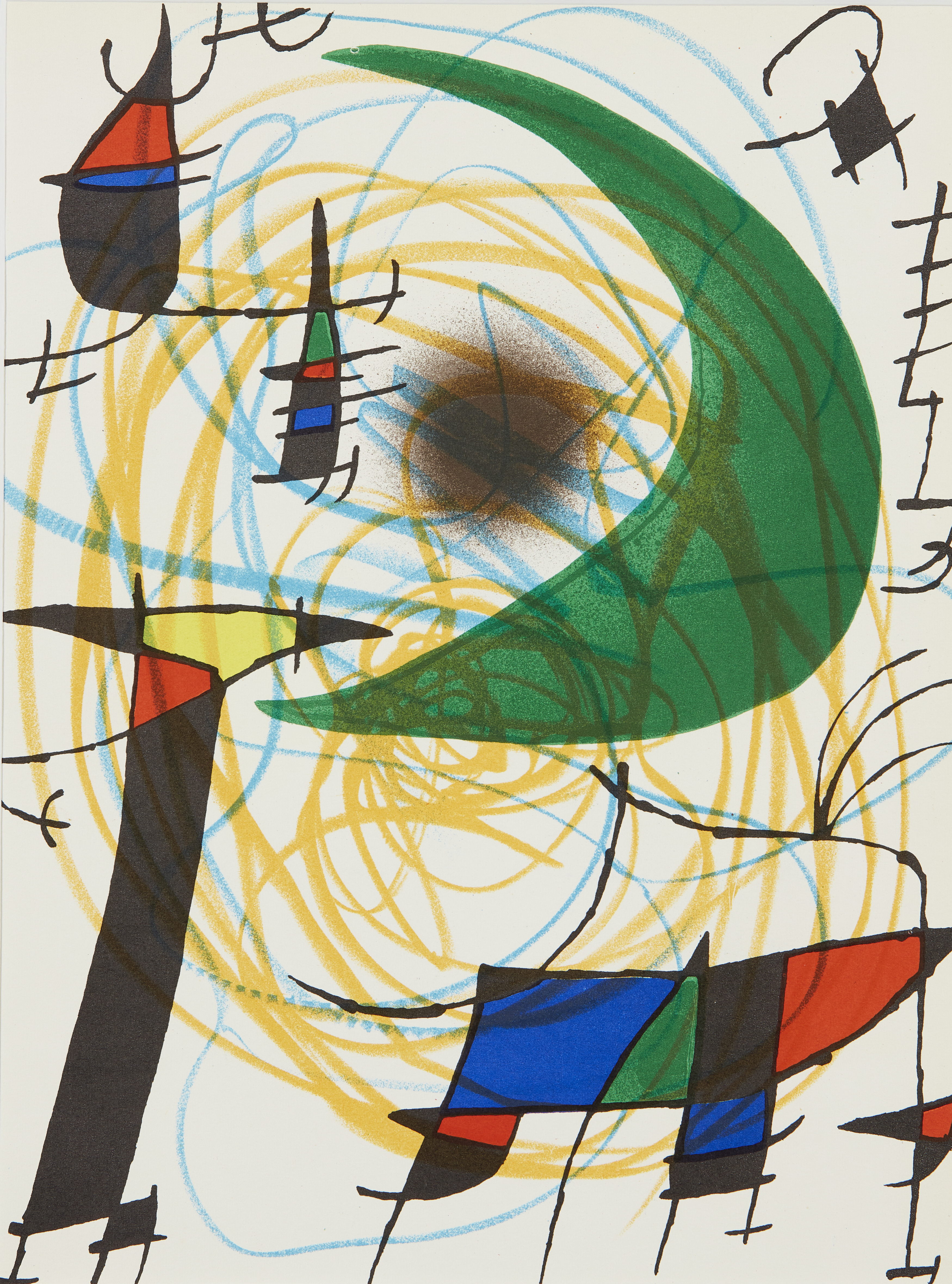 After Joan Miró, Spanish 1893-1983, La Lune Vert, 1972; Peintures sur papie: Dessins, from Derri... - Image 3 of 4