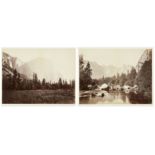 Carleton E. Watkins, American 1829-1916, El Capitan, 3600 ft. Yosemite, 1861; View on The Merced...