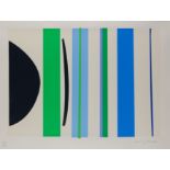 Sir Terry Frost RA,  British 1915-2003, Blue and Green Verticals, 2002; screenprint on Arches w...