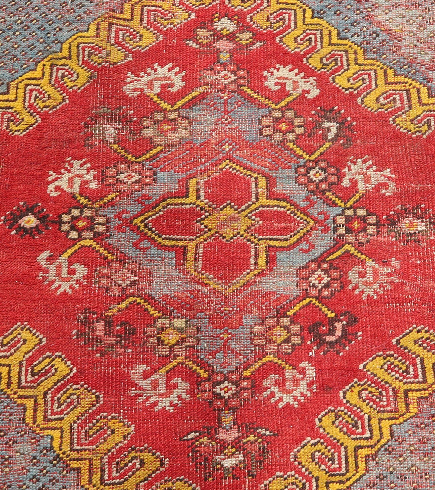 A Turkish Melas rug, first quarter 20th century, the central field with diamond medallion, on a r... - Image 2 of 4