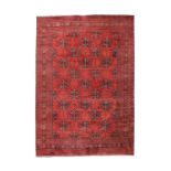 An Afghan Khal Mohammadi carpet, last quarter 20th century, repeating geometric motifs and border...