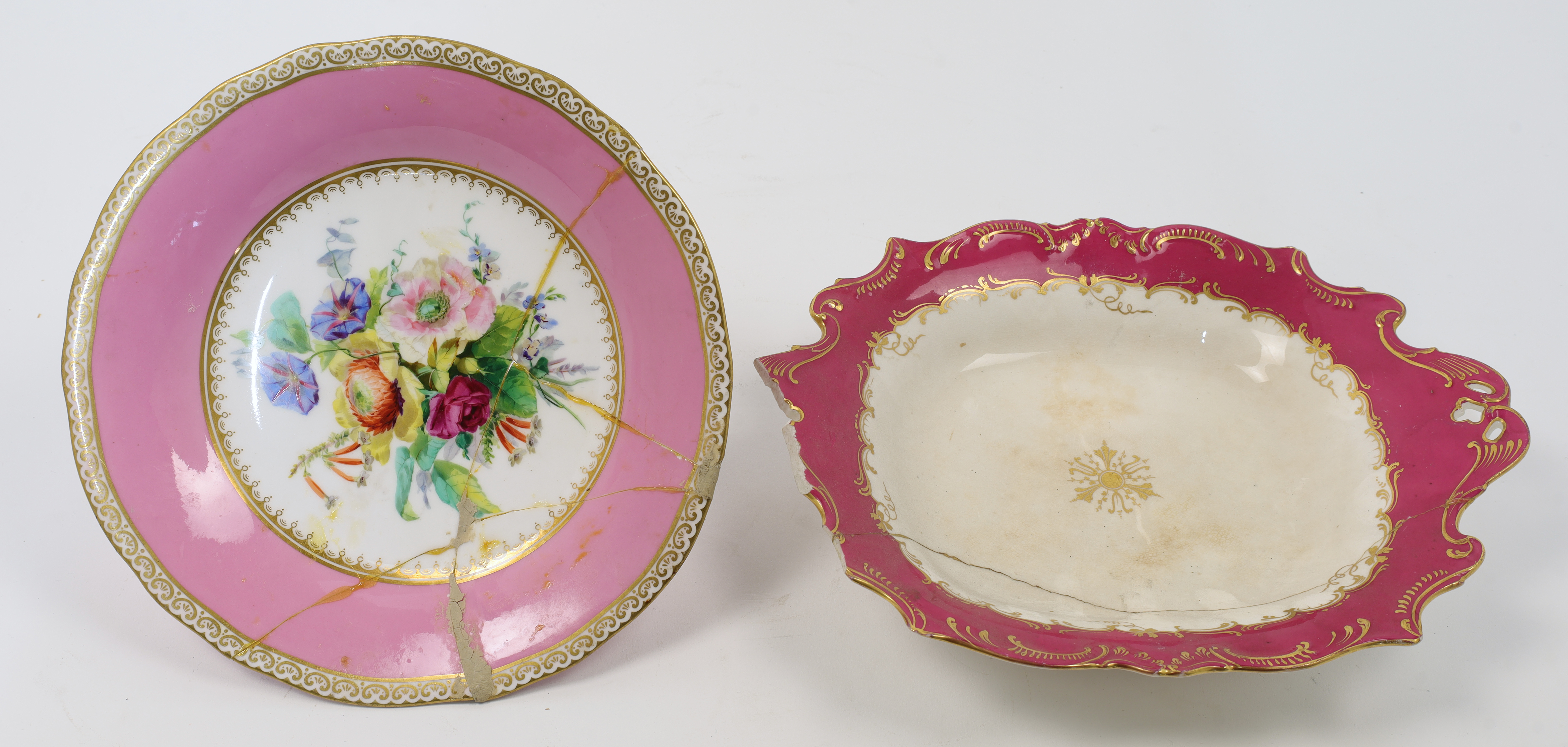 A Copeland porcelain part dessert service, second half 19th century, printed mark with registrati... - Image 2 of 2