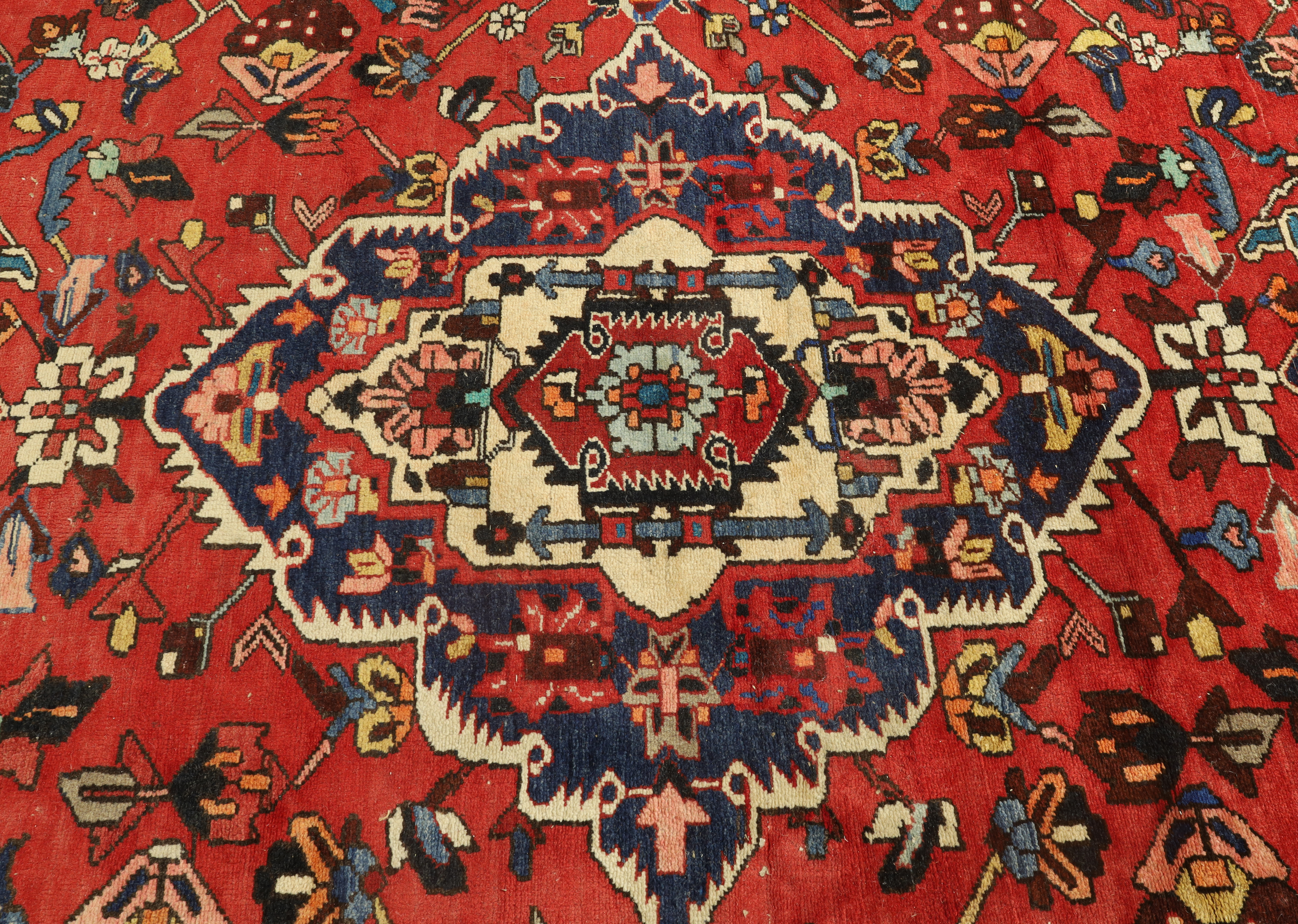 A Persian Nahavand carpet, last quarter 20th century, the central geometric floral medallion surr... - Image 3 of 4