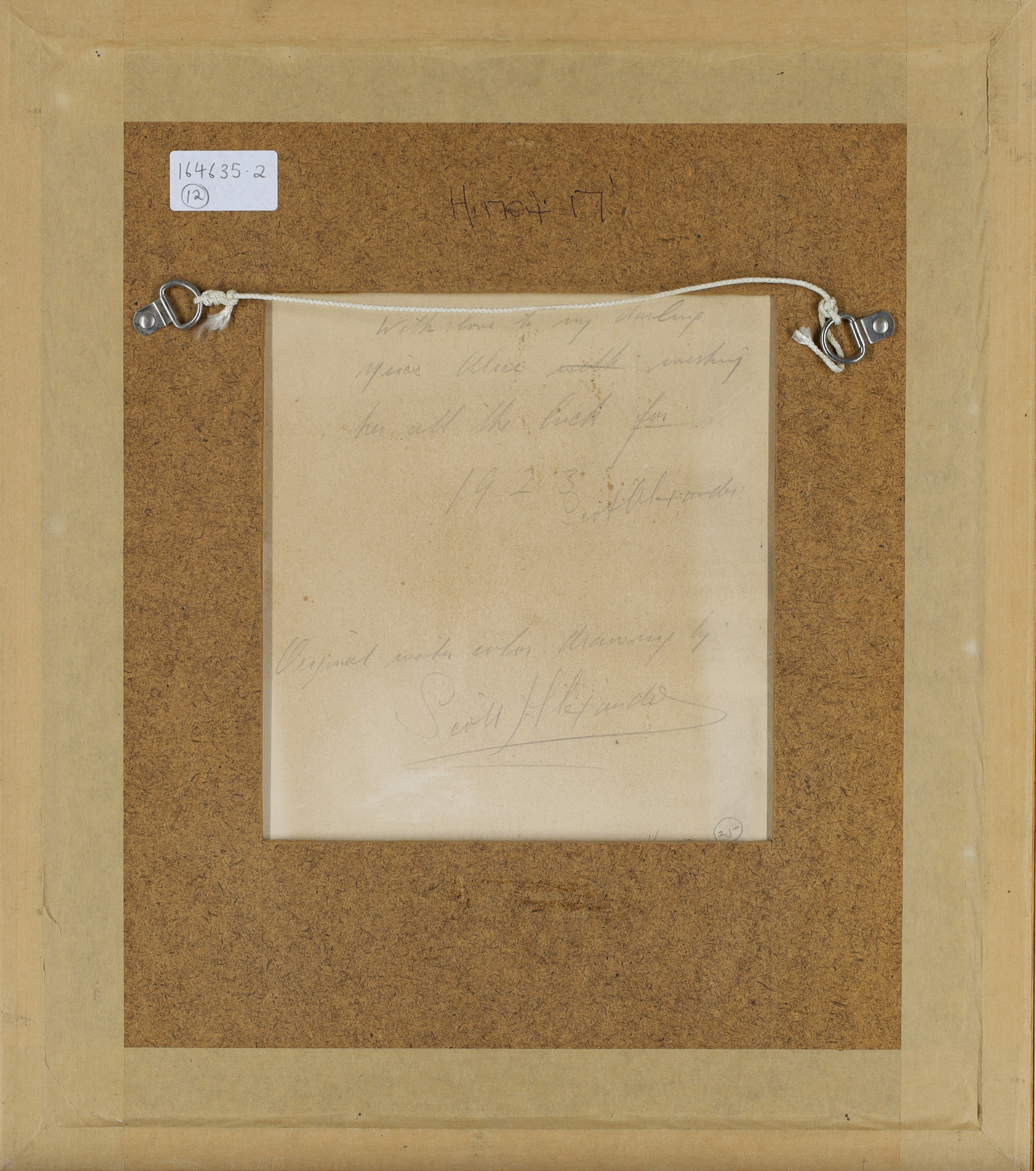 Scott Alexander,  Scottish act.1858-1927-  'A Pipe';  pencil and watercolour, signed and dated ... - Image 13 of 14