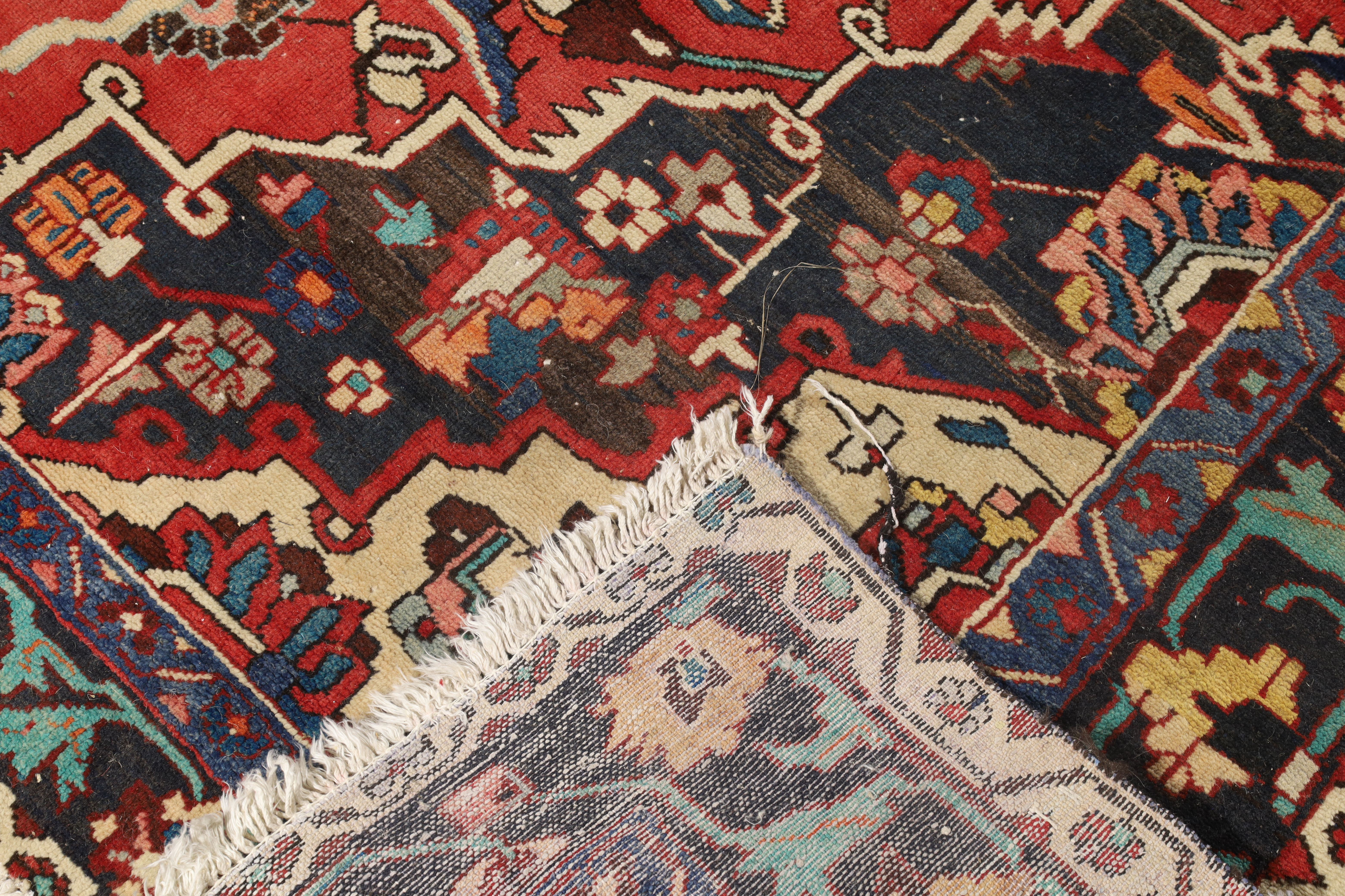 A Persian Nahavand carpet, last quarter 20th century, the central geometric floral medallion surr... - Image 4 of 4
