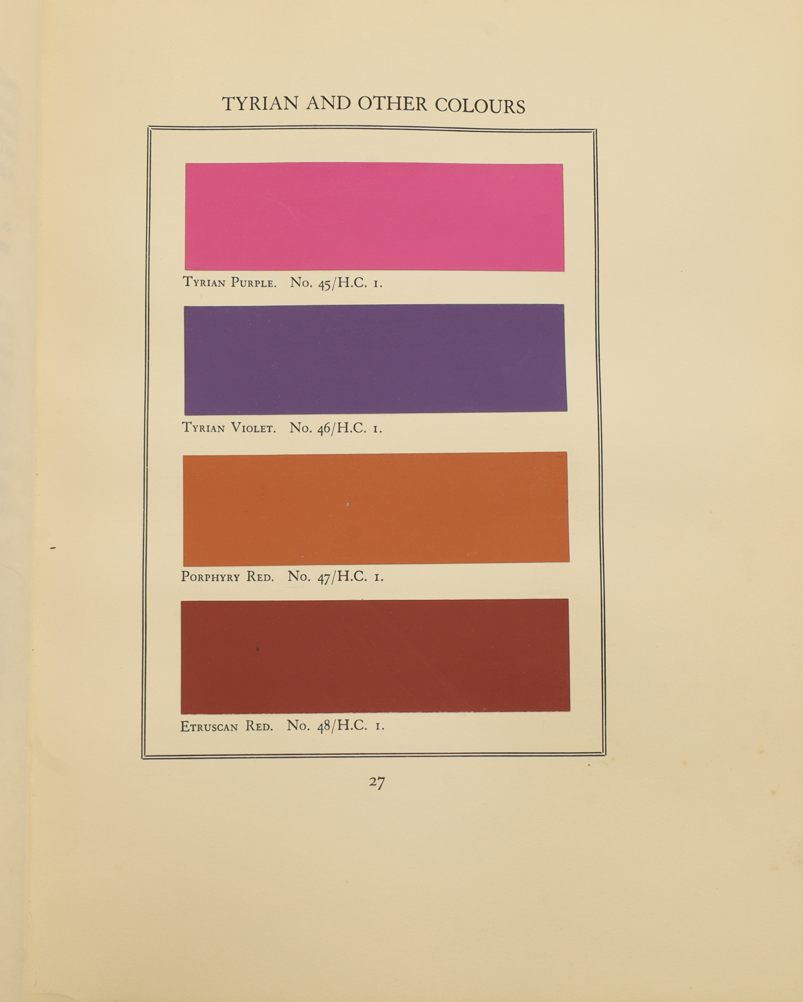 A Tint Book of Historical Colours, De Luxe Edition, cloth bound with paper labels to front board,... - Image 5 of 5