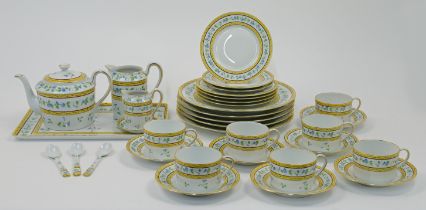 A Limoges (A. Raynaud & Co.) ‘Ceralene’ pattern part tea and coffee service, 20th century, compri...