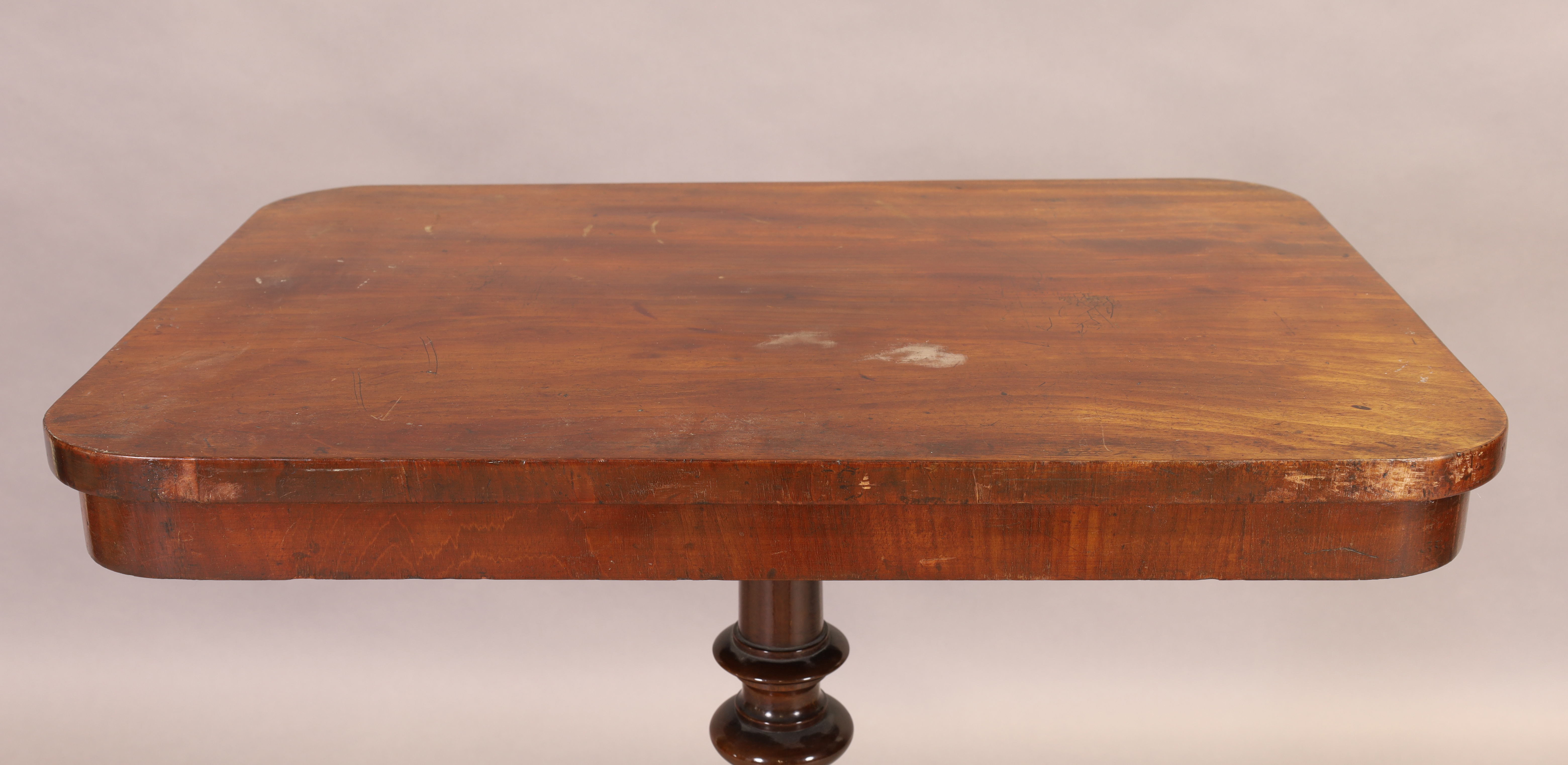 A William IV mahogany occasional table, second quarter 19th century, the rectangular top with rou... - Image 2 of 3