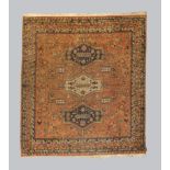 A Persian Shiraz rug, last quarter 20th century, the central field with three medallions surround...