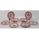 A Copeland porcelain part dessert service, second half 19th century, printed mark with registrati...