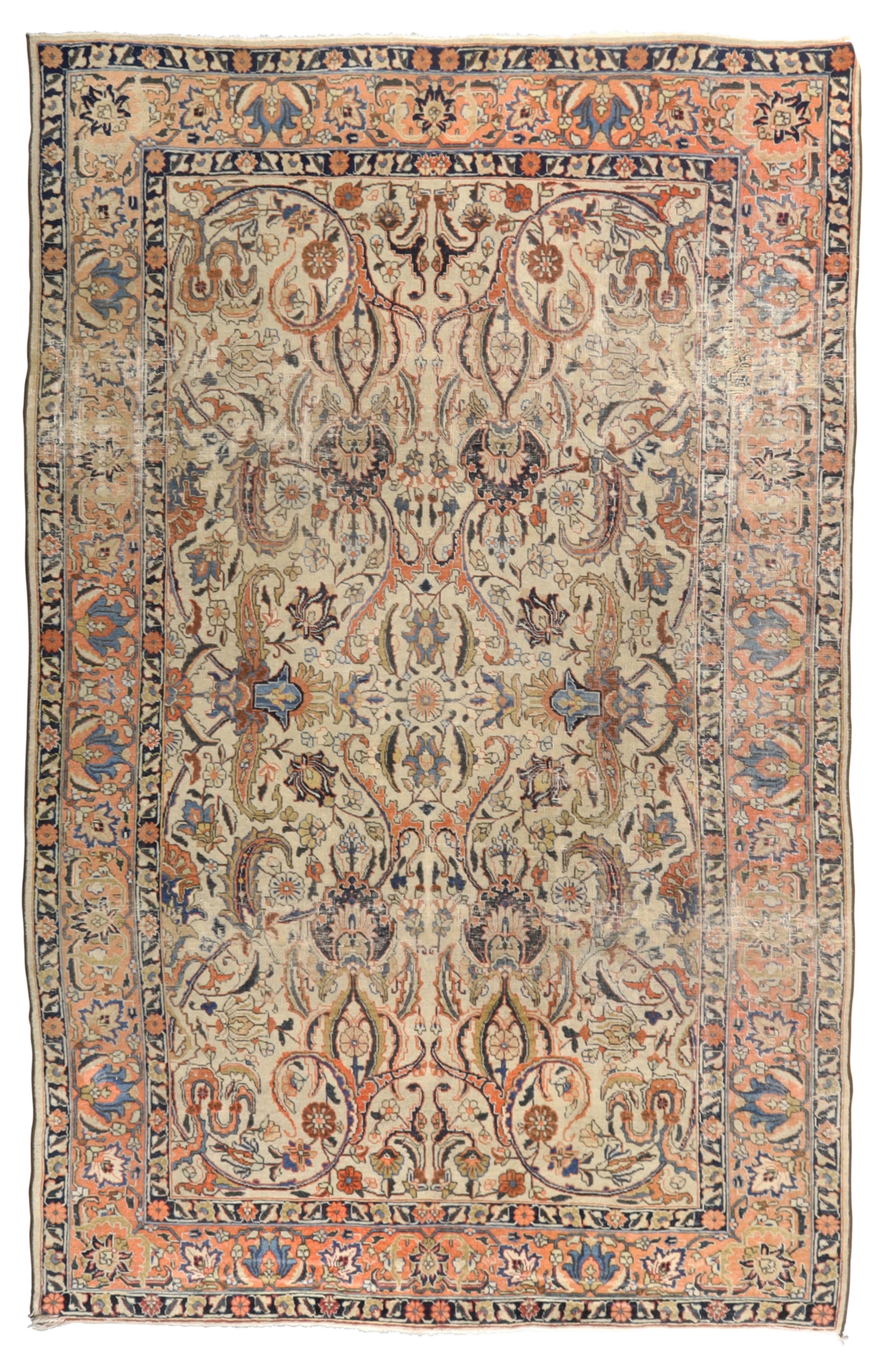 A Persian Sarouk carpet, first quarter 20th century, the central field with spandrels and floral ...