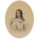 After George Hayter,  British 1792-1871-  Perdita, from Shakespeare's 'A Winter's Tale';  penci...