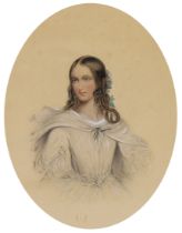 After George Hayter,  British 1792-1871-  Perdita, from Shakespeare's 'A Winter's Tale';  penci...