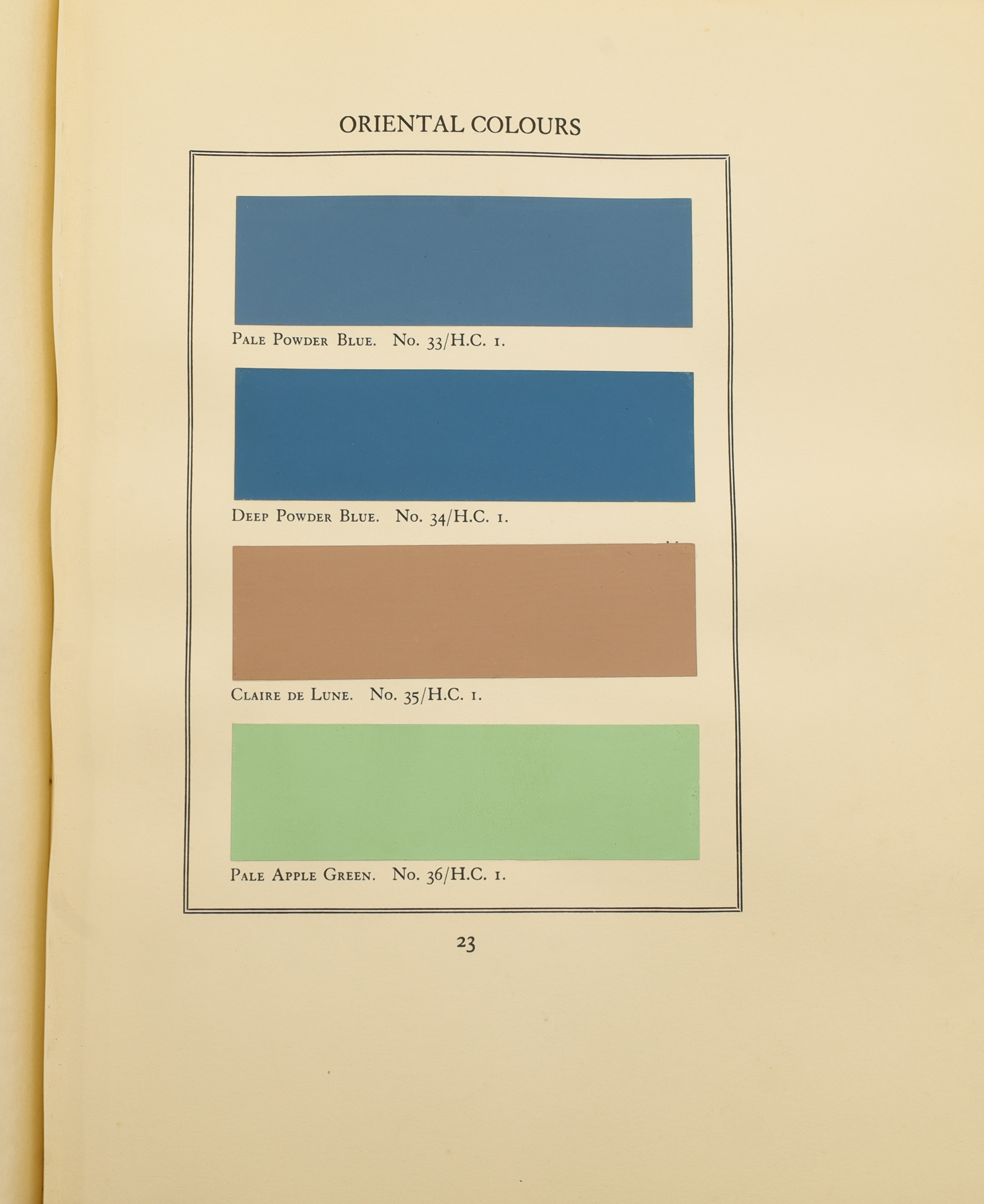 A Tint Book of Historical Colours, De Luxe Edition, cloth bound with paper labels to front board,... - Image 4 of 5