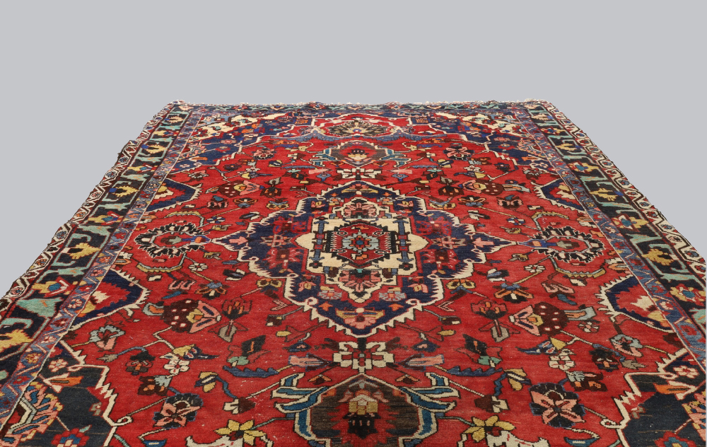 A Persian Nahavand carpet, last quarter 20th century, the central geometric floral medallion surr... - Image 2 of 4