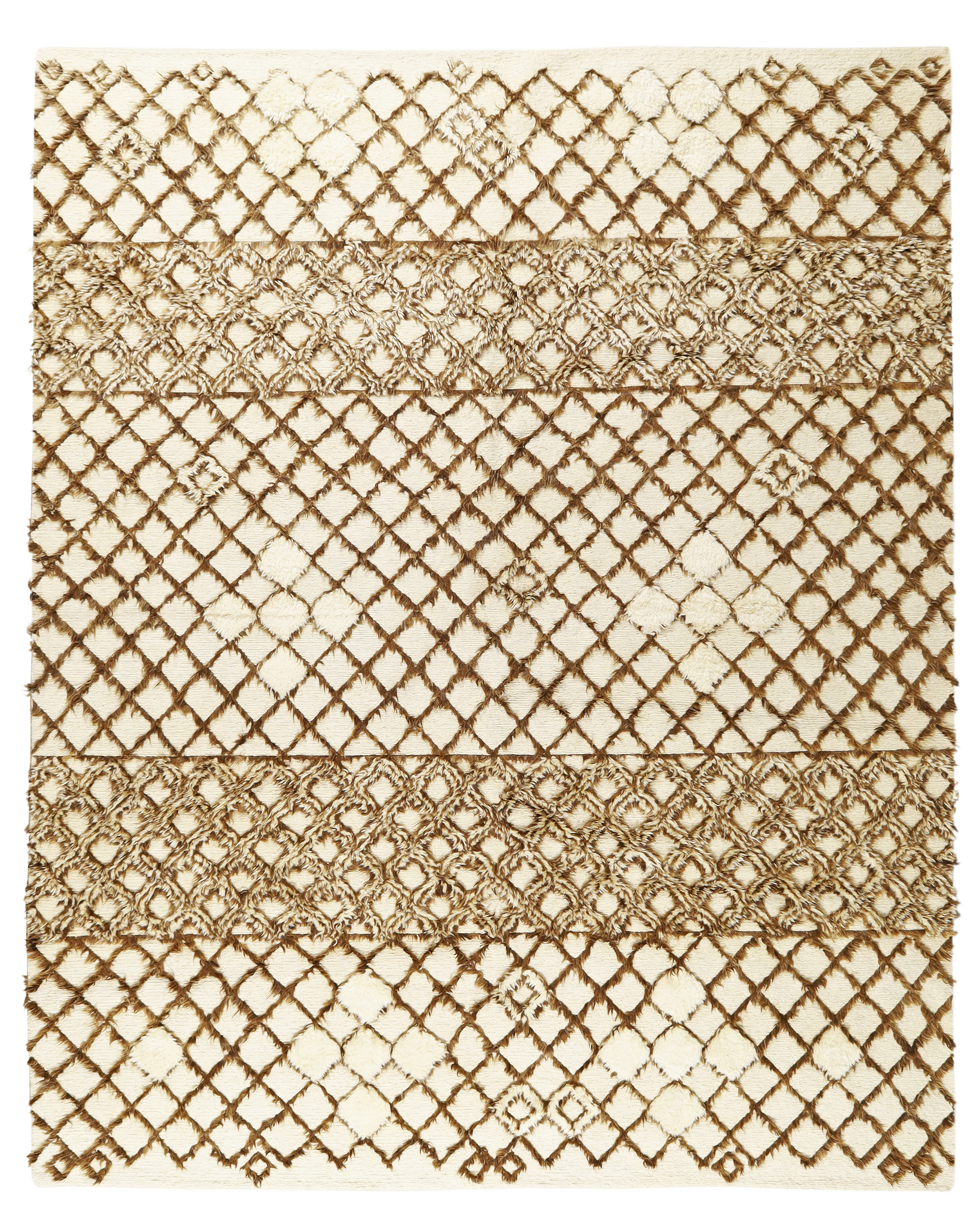 Morrocan Beni Ouarian, a large wool rug, late 20th century, 302cm x 205cm