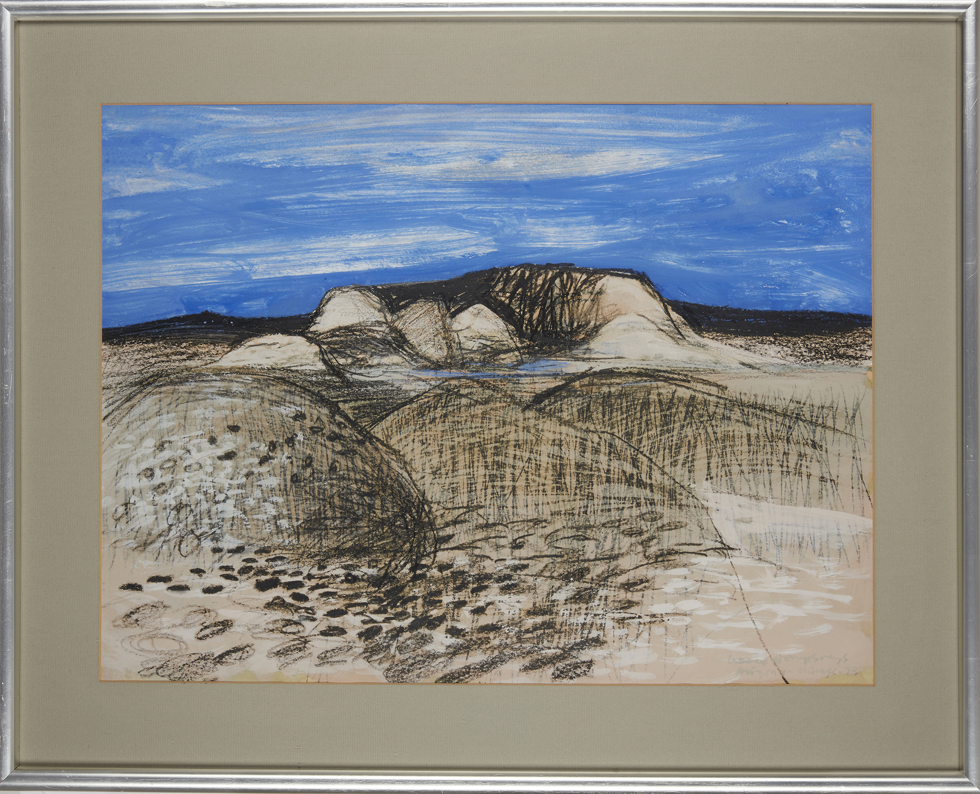 David Humphreys,  British b.1937 -   Arizona Mirage, 1973;  gouache and pastel on paper, signed... - Bild 2 aus 3