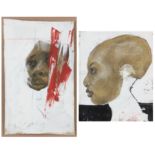 C. Kirk,  20th/21st century -  Artists Wife with Elongated Cranium, 2011;  mixed media and coll...