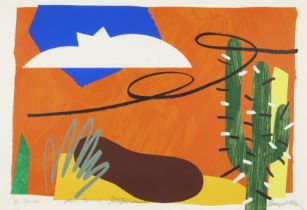Bruce Mclean, British b.1944- Stetsun;  screenprint in colours on wove, signed in pencil and in...