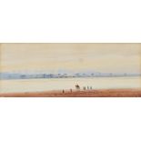Harris Brett,  19th/20th century -  Egyptian landscape, 1906;  gouache on card, signed and date...