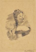 Barnett Freedman,  British 1901-1958 -  Anna Karenina (drawing for book-jacket design);  pencil...