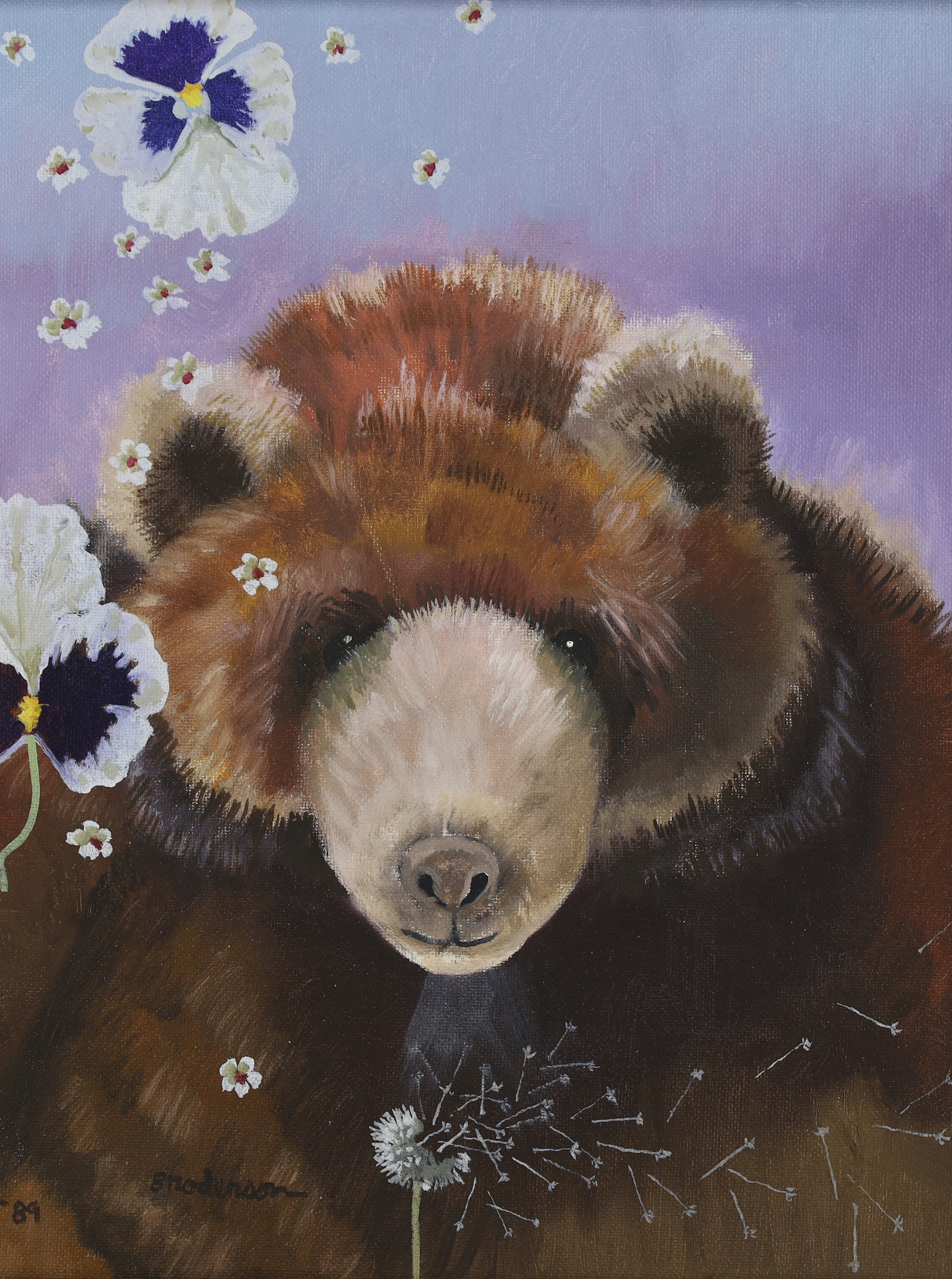 Morris Broderson,  American b.1928 -  Bear, 1989;  oil on canvas, signed and dated lower left '...