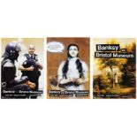 Banksy, British b.1974- Banksy vs. Bristol Museum, 2009; three offset lithographic posters on s...