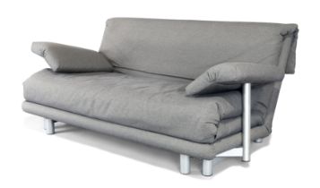 Claude Brisson (b.1947) for Ligne Roset, a 'Multy' sofa bed, c.2000s, wool upholstery, powder coa...