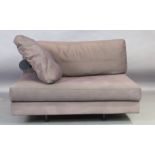 Antonio Citterio (b.1950) for B&B Italia, a section of a 'Sity' sofa, designed 1986, grey fabric ...