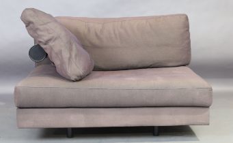Antonio Citterio (b.1950) for B&B Italia, a section of a 'Sity' sofa, designed 1986, grey fabric ...