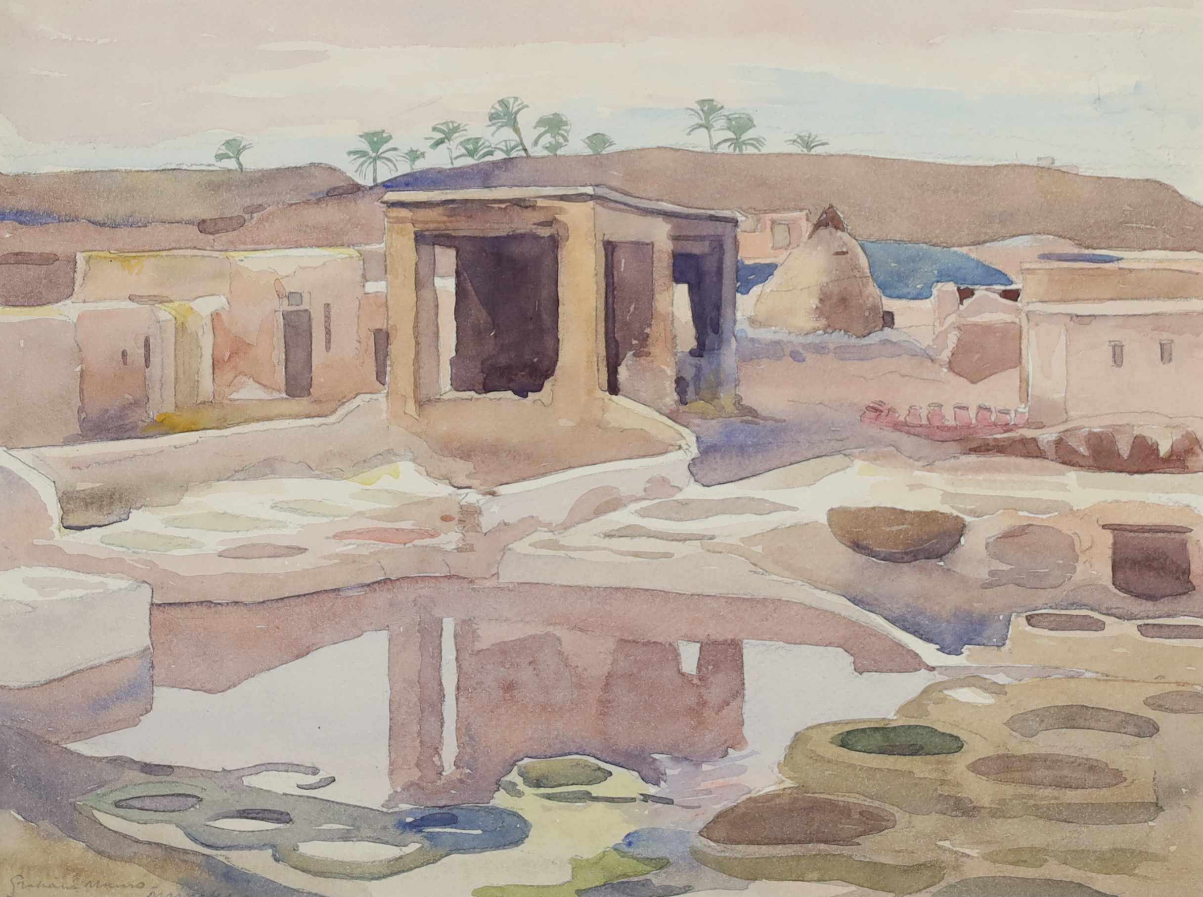 Alexander Graham Munro,  British 1903-1985 -  Marrakesh;  watercolour on paper, signed and titl...