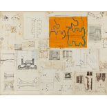 Sheila Marshall,  British active c.1967 -  Study for sculpture, 1967;  ink, gouache and collage...