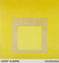After Josef Albers,  German/American 1888-1976- Homage to the Square: Yellow Climate (poster);  ...