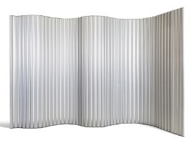 Hans Sandgren Jacobsen (b.1963) for Fritz Hansen, a 'Viper' folding screen / room divider, brushe...