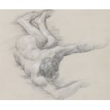 Mary Sargent Florence,  British 1857-1954 -  Nude study;  pencil and chalk on paper, 19.5 x 23....