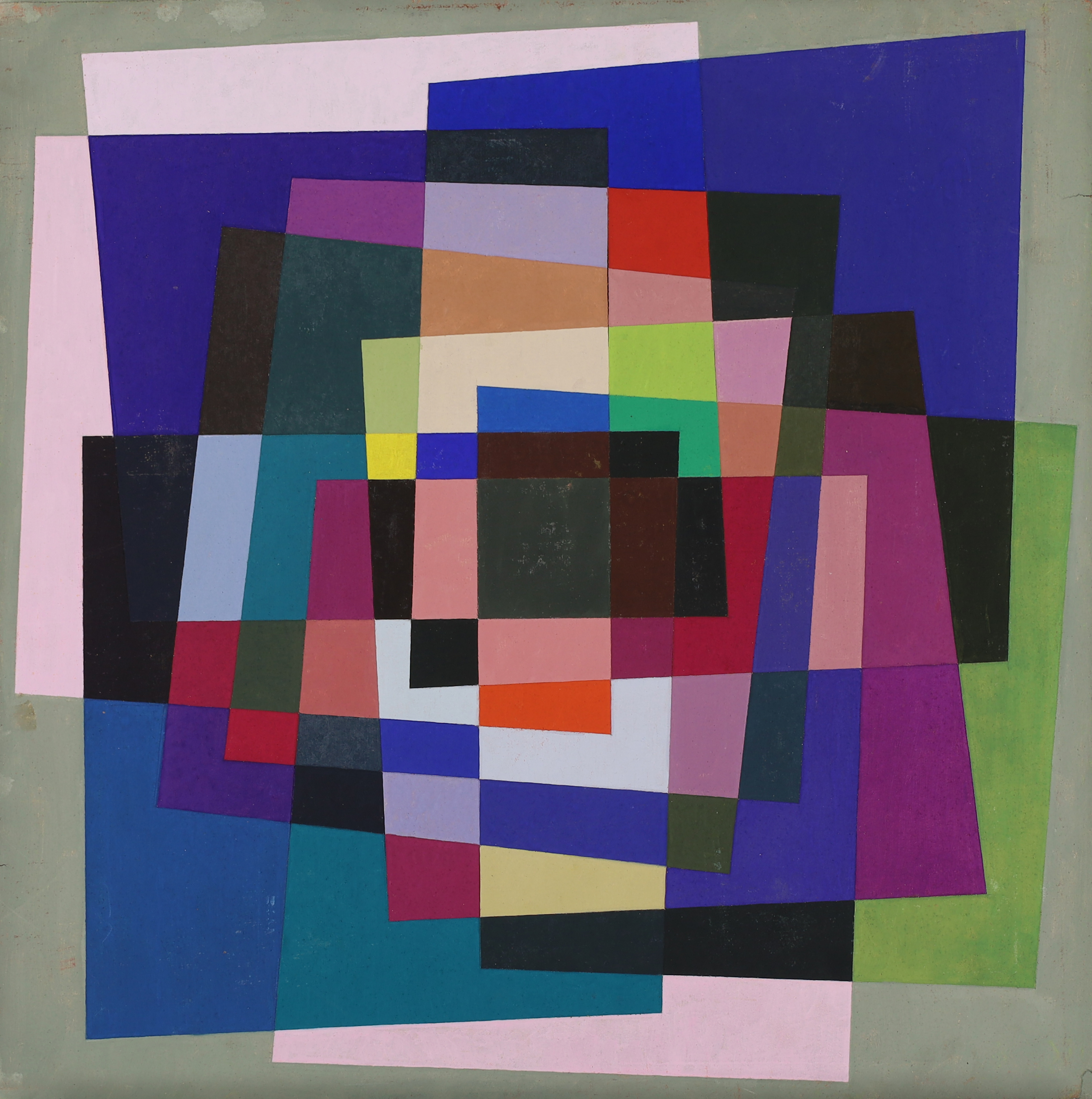 Douglas Herbert Courtney Aubern,  British 1916-2000 -  Abstract composition;  oil on board, 61 ...