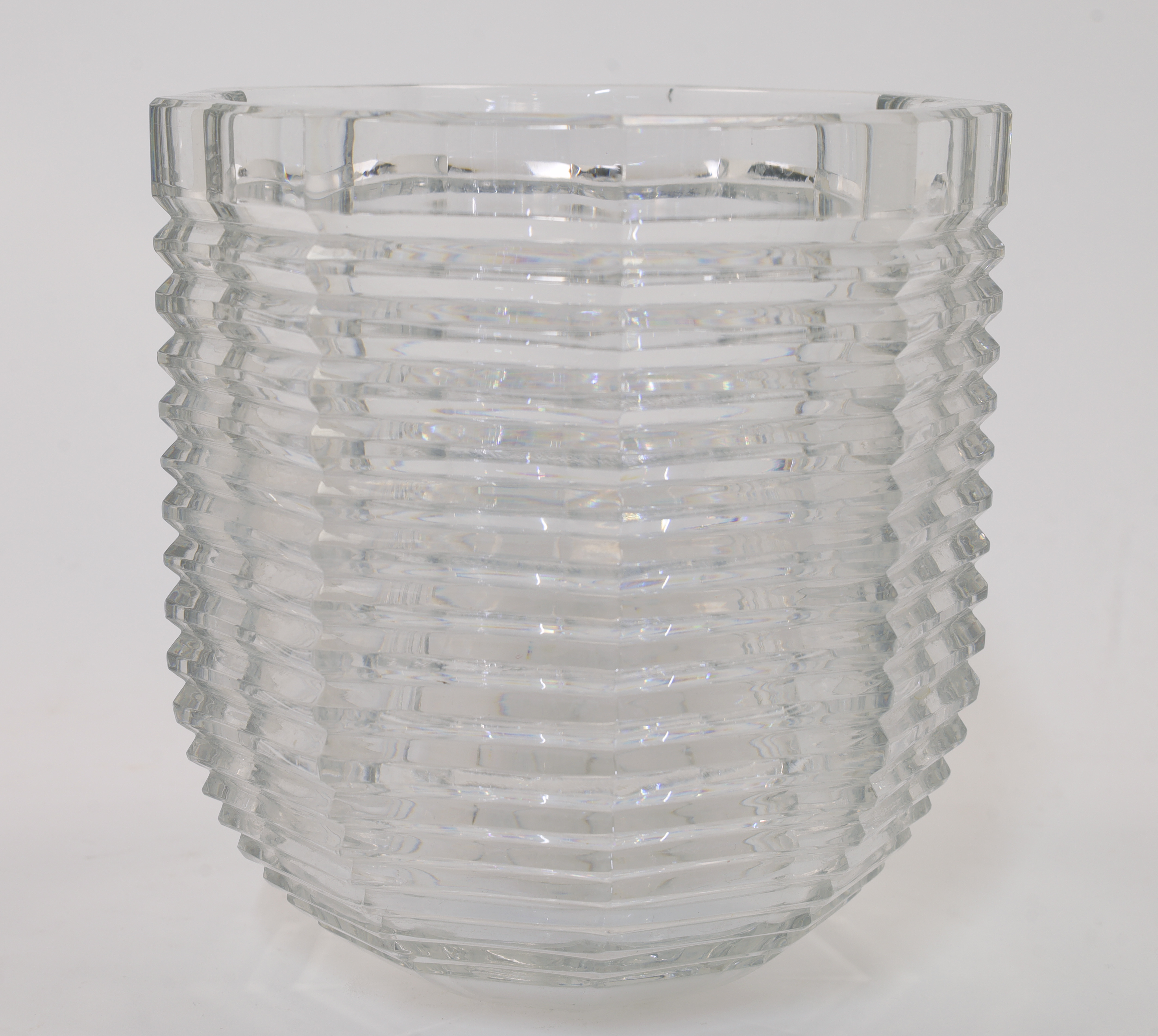 Riedel, a cut glass ice bucket, 20th century, acid etched mark to base, 18.5cm high