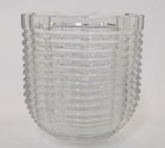 Riedel, a cut glass ice bucket, 20th century, acid etched mark to base, 18.5cm high