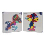 KAWS, American b.1974- Stay Steady Jigsaw, 2019; No One's Home Puzzle, 2019;  two 1000 piece ji...