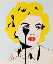 Pure Evil, British b.1968- Arthur Miller's Nightmare (Sky Blue), 2022; screenprint in colours o...