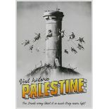 Banksy, British b.1974- Visit Palestine, 2018; offset lithographic poster in colours, sheet: 59...