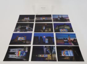 Damien Hirst,  British b.1965-  NHS Rainbows postcards, 2020; 12 digitally printed photographic...