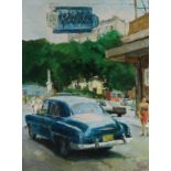 Salgodo,  20th century -  Street scene, 1998;  oil on canvas, signed and dated lower right 'Sal...