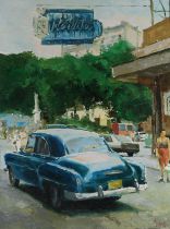 Salgodo,  20th century -  Street scene, 1998;  oil on canvas, signed and dated lower right 'Sal...