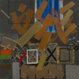 John Copnall,  British 1928-2007 -  Lamlash XO, 1982;  oil, collage and acrylic on canvas, sign...