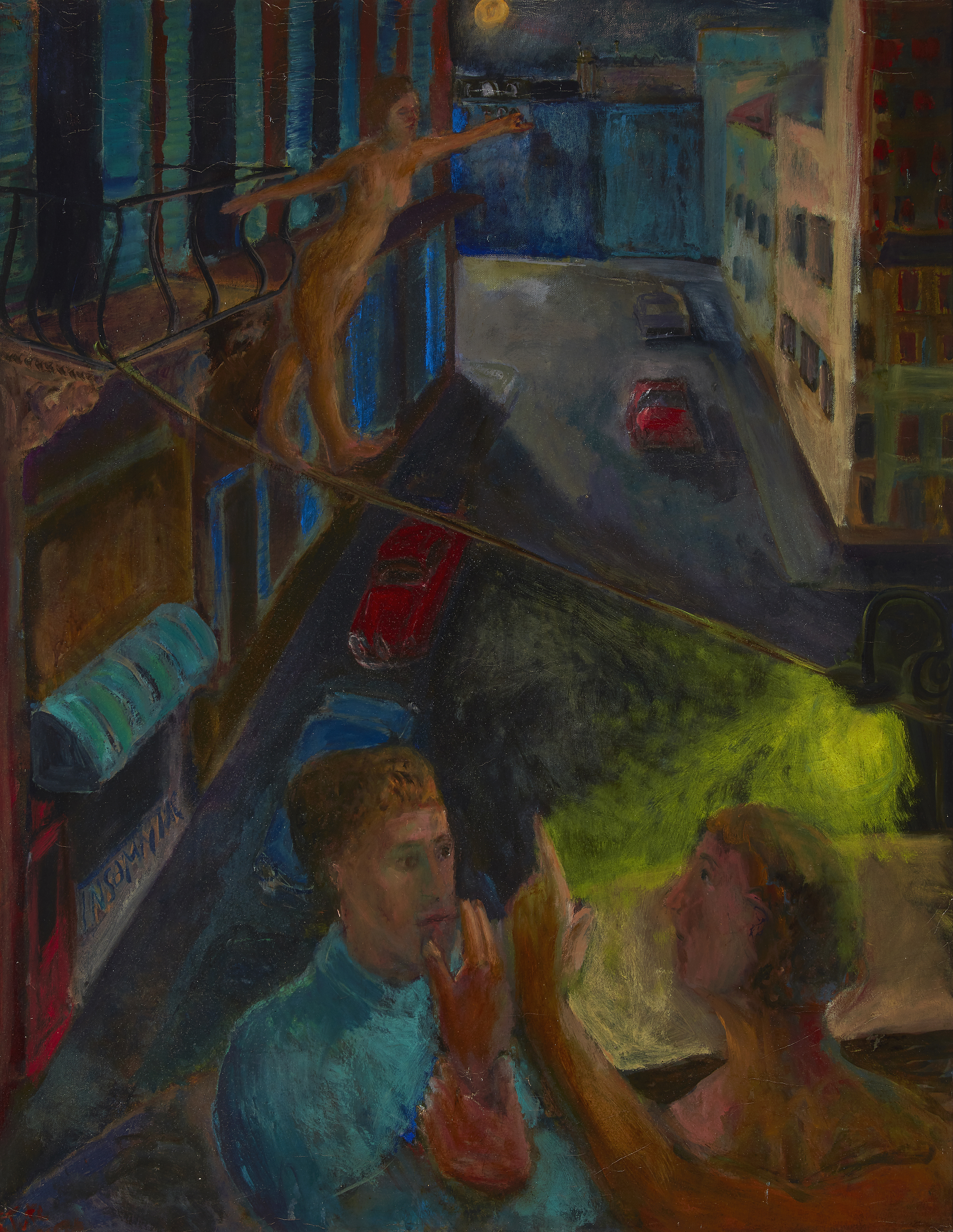 Sophie Tute,  British b.1960 -  Conversation Piece;  oil on canvas, signed lower left 'S.Tute',...